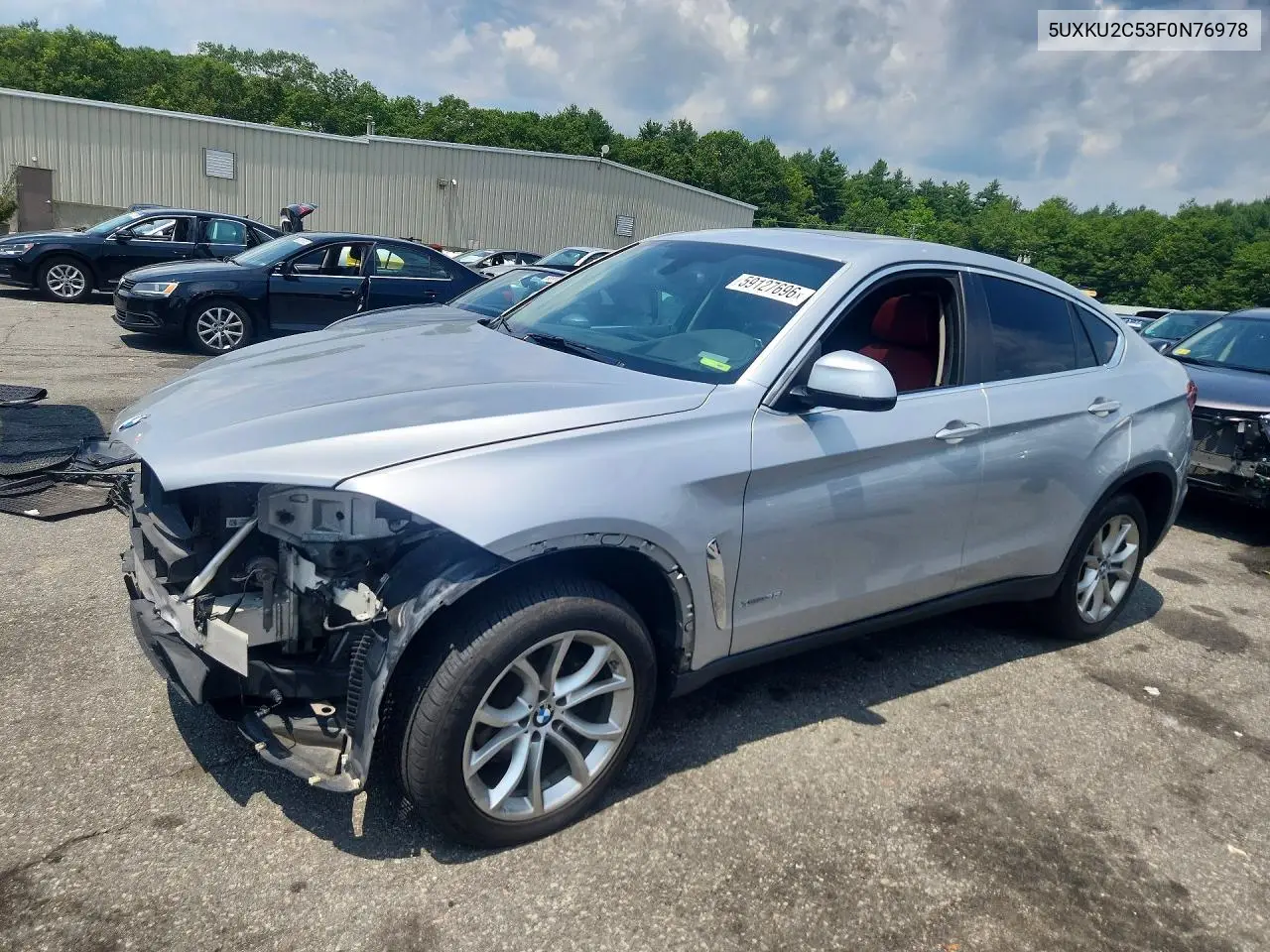 2015 BMW X6 xDrive35I VIN: 5UXKU2C53F0N76978 Lot: 59127696
