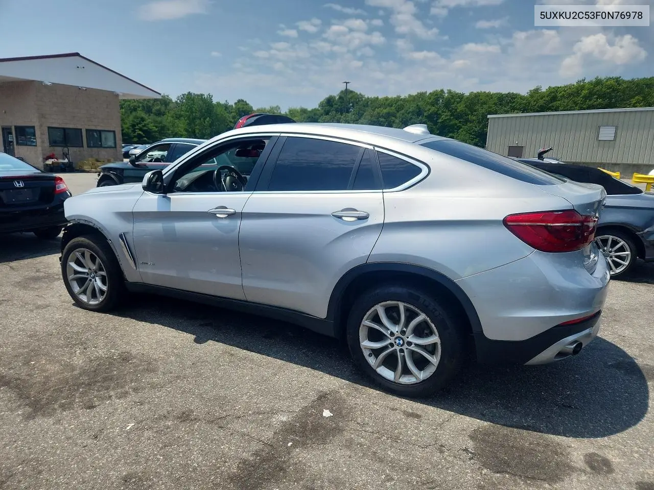 2015 BMW X6 xDrive35I VIN: 5UXKU2C53F0N76978 Lot: 59127696