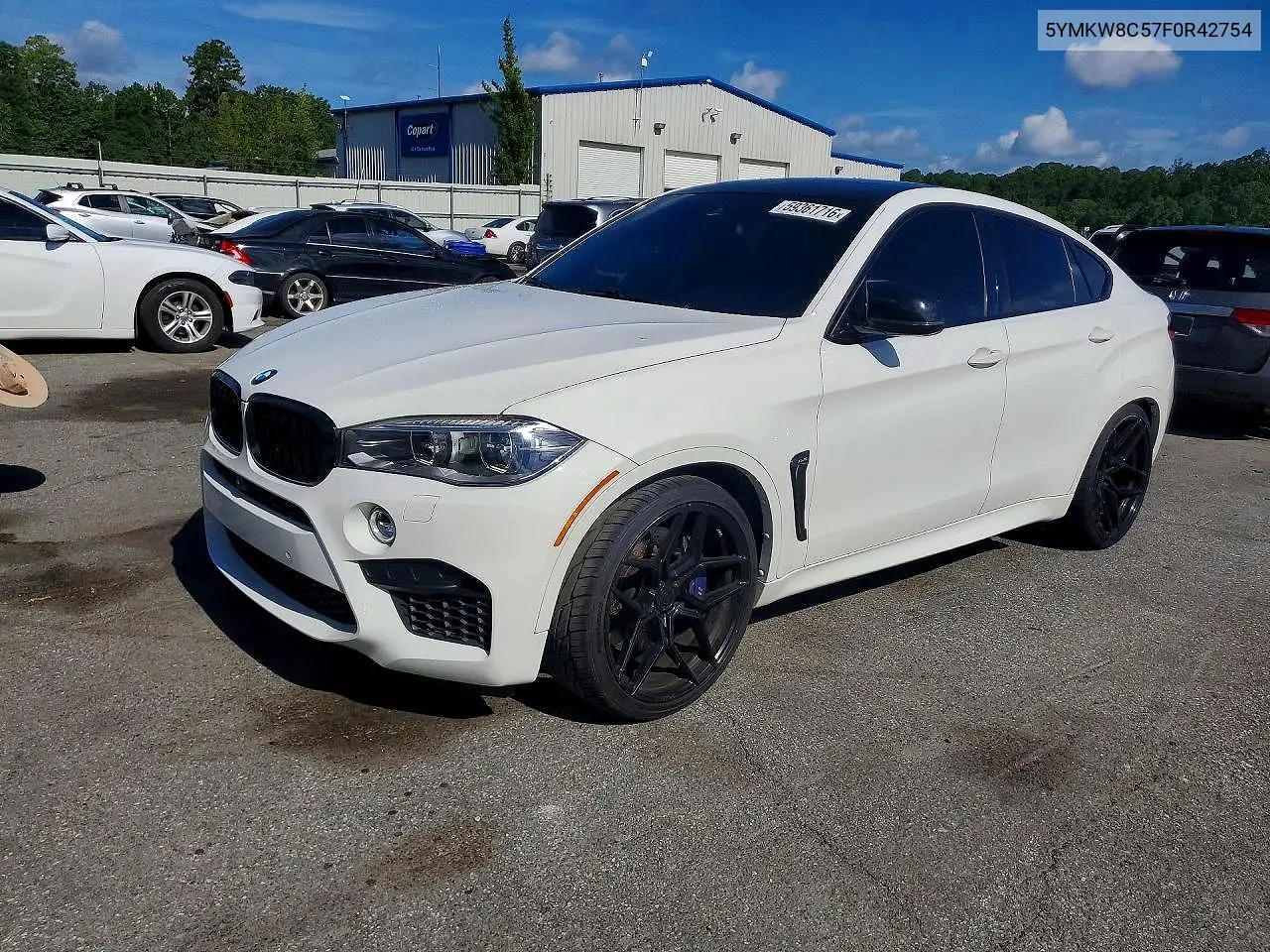 2015 BMW X6 M VIN: 5YMKW8C57F0R42754 Lot: 59361716