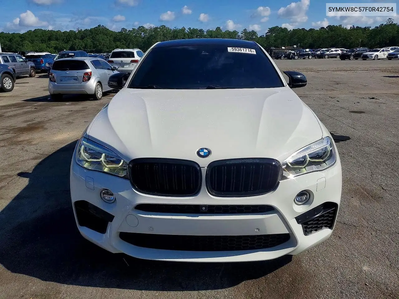 2015 BMW X6 M VIN: 5YMKW8C57F0R42754 Lot: 59361716