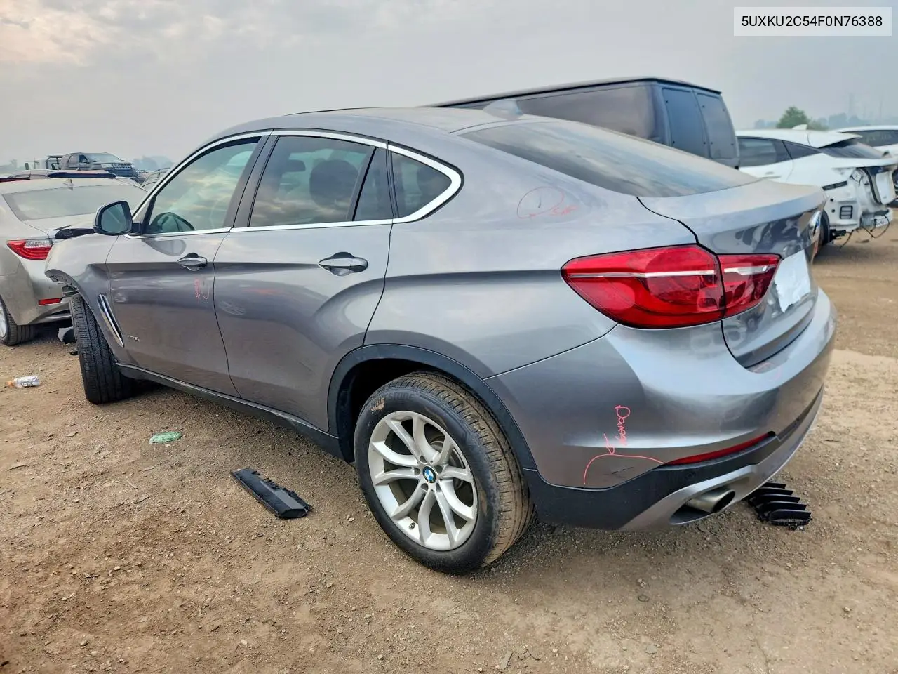2015 BMW X6 xDrive35I VIN: 5UXKU2C54F0N76388 Lot: 60290586