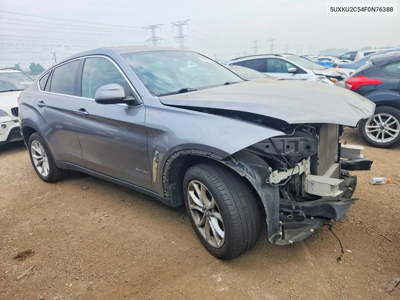 2015 BMW X6 xDrive35I VIN: 5UXKU2C54F0N76388 Lot: 60290586