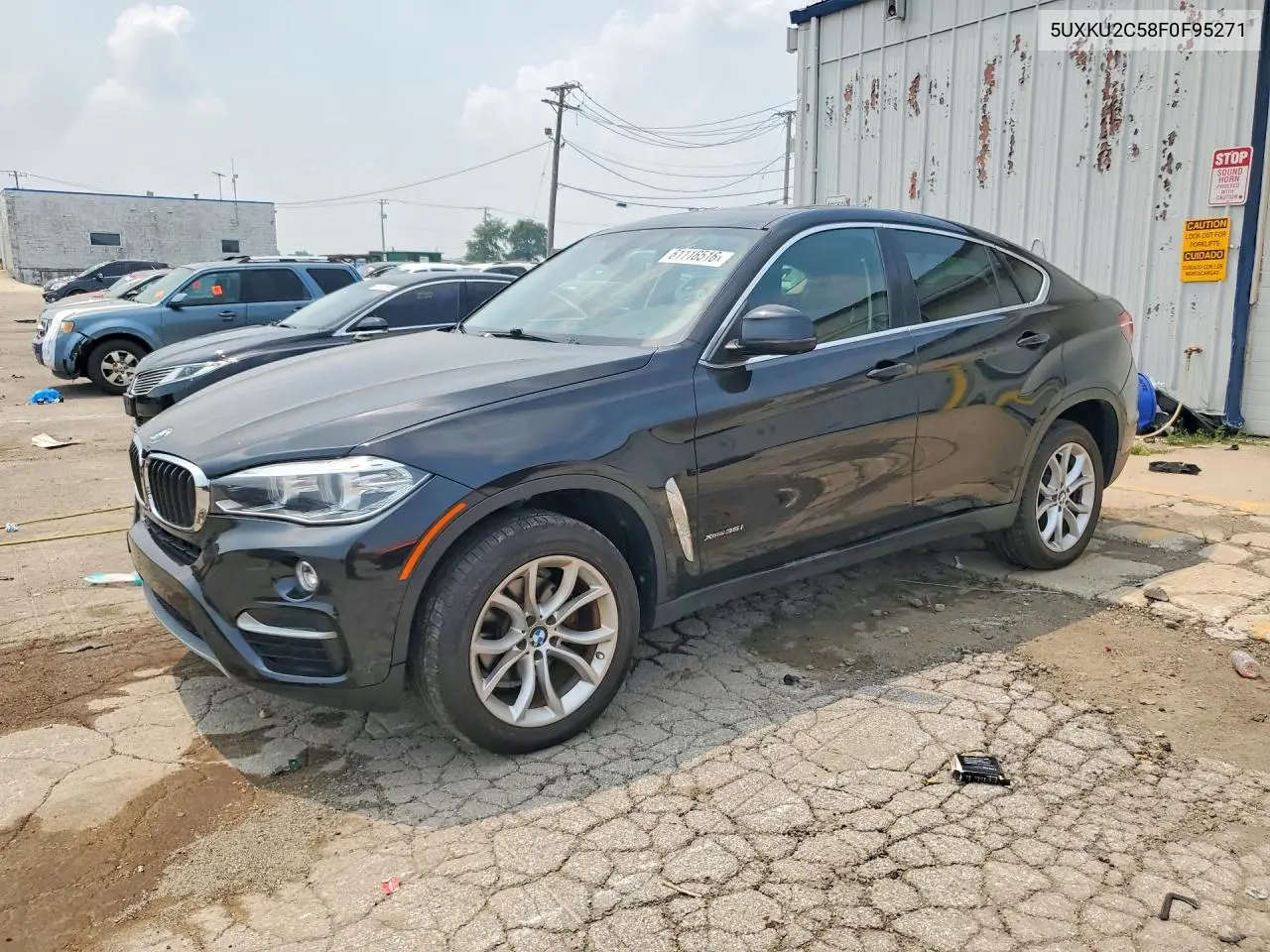 2015 BMW X6 xDrive35I VIN: 5UXKU2C58F0F95271 Lot: 61116516