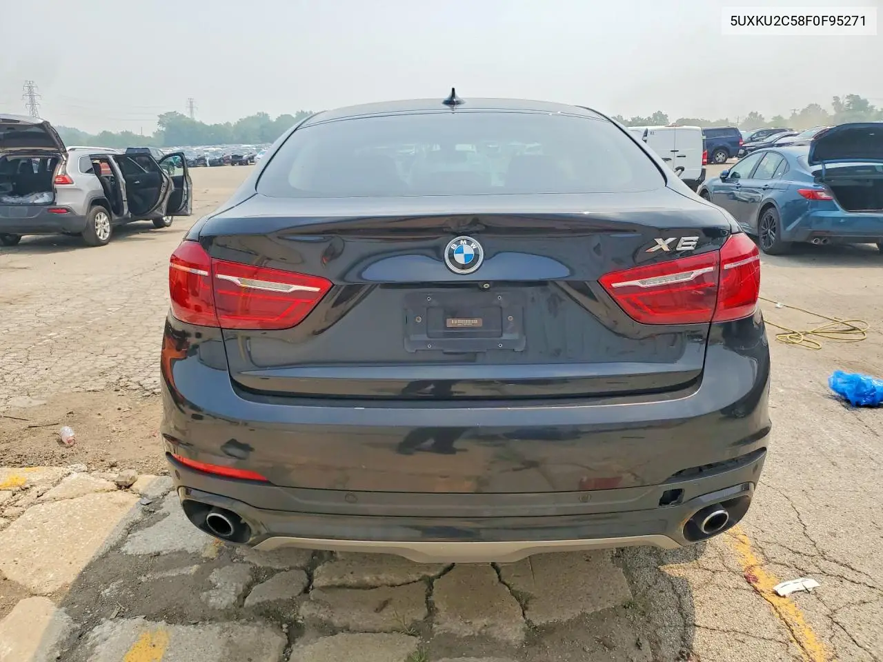 2015 BMW X6 xDrive35I VIN: 5UXKU2C58F0F95271 Lot: 61116516