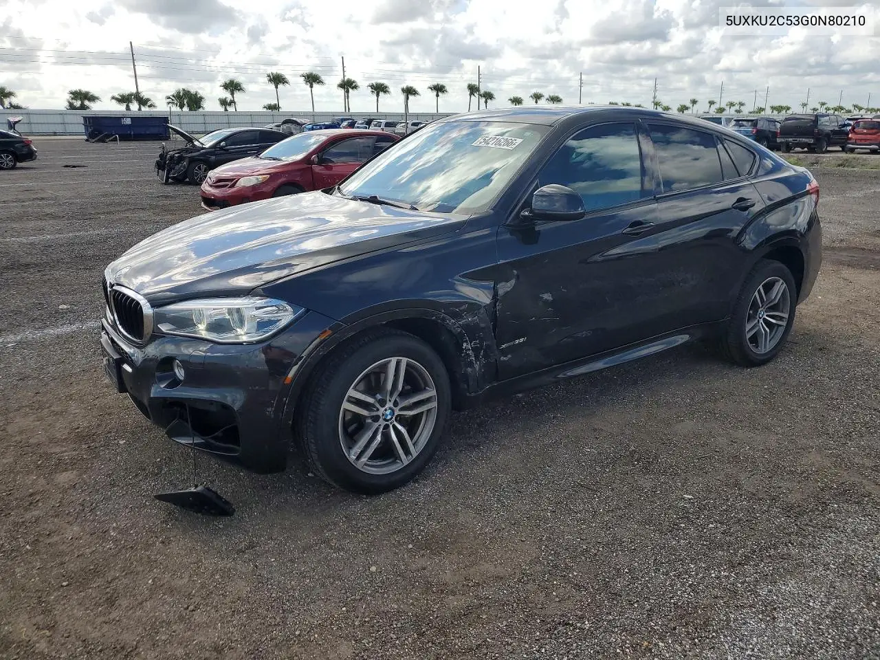 2016 BMW X6 xDrive35I VIN: 5UXKU2C53G0N80210 Lot: 54216266