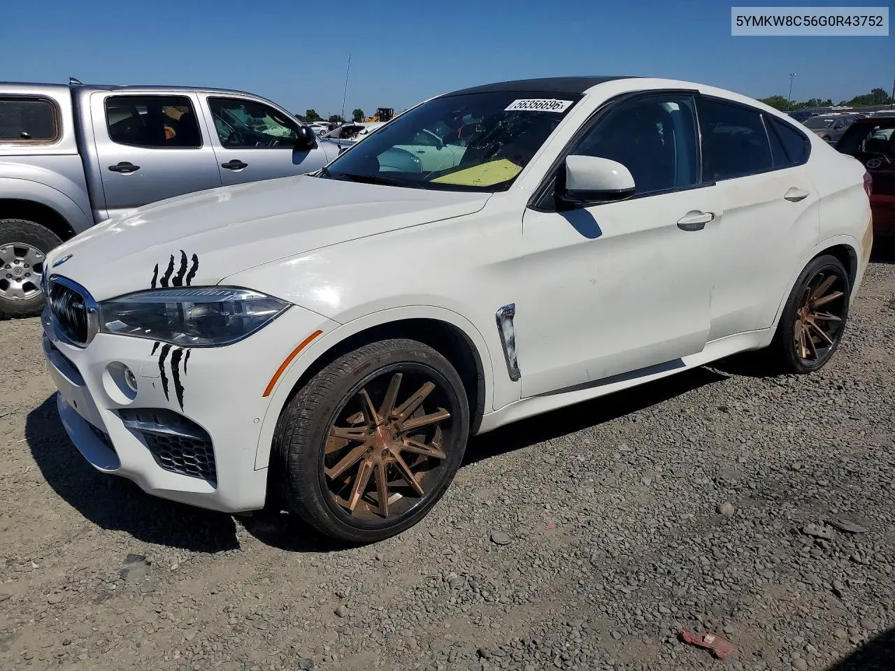 2016 BMW X6 M VIN: 5YMKW8C56G0R43752 Lot: 56356696