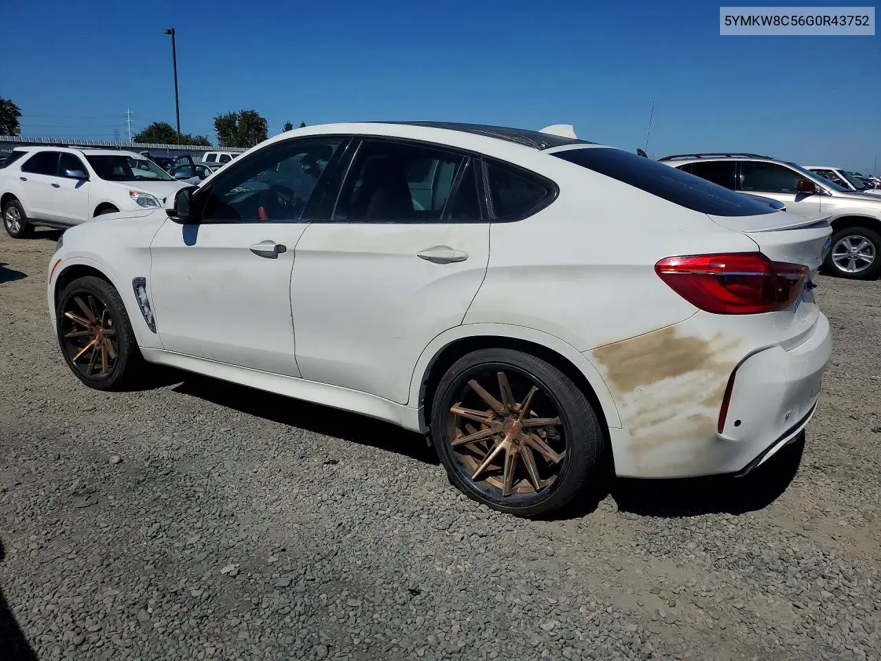 2016 BMW X6 M VIN: 5YMKW8C56G0R43752 Lot: 56356696
