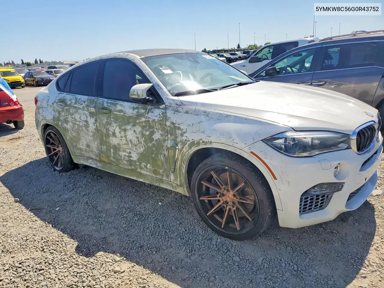 2016 BMW X6 M VIN: 5YMKW8C56G0R43752 Lot: 56356696