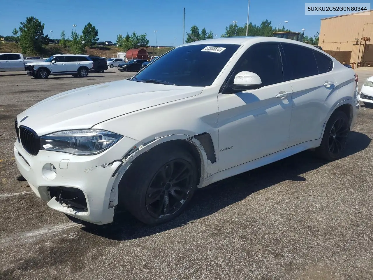 2016 BMW X6 xDrive35I VIN: 5UXKU2C52G0N80344 Lot: 58395576
