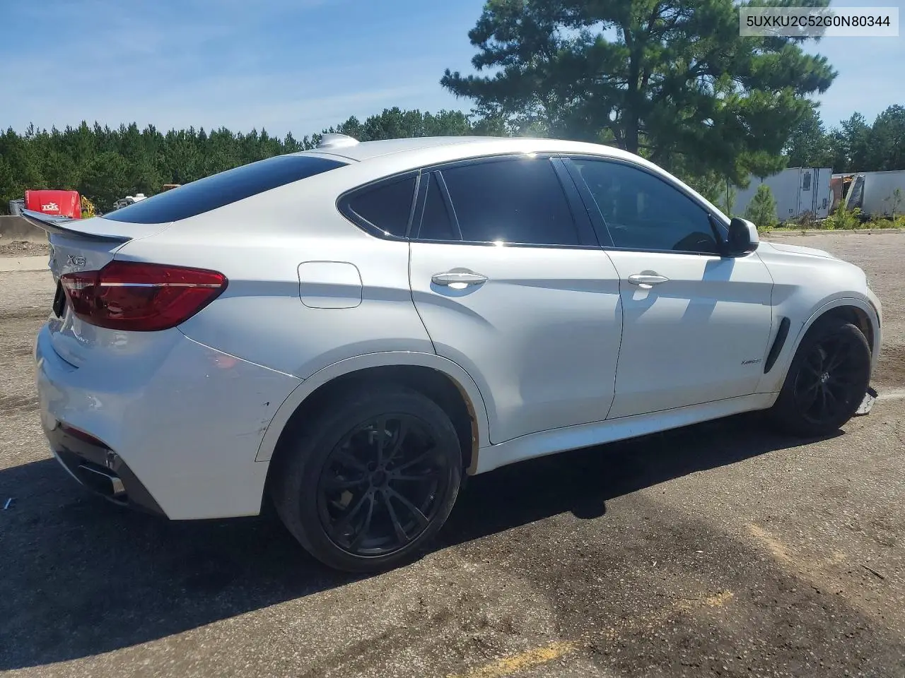 2016 BMW X6 xDrive35I VIN: 5UXKU2C52G0N80344 Lot: 58395576