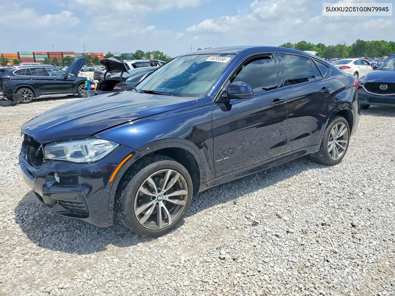 2016 BMW X6 xDrive35I VIN: 5UXKU2C51G0N79945 Lot: 59295996