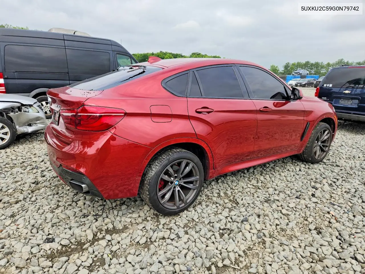 2016 BMW X6 xDrive35I VIN: 5UXKU2C59G0N79742 Lot: 60503216