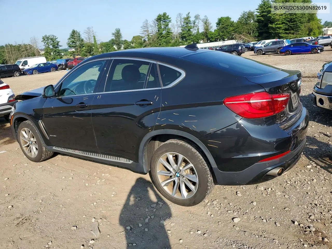2016 BMW X6 xDrive35I VIN: 5UXKU2C53G0N82619 Lot: 61015036