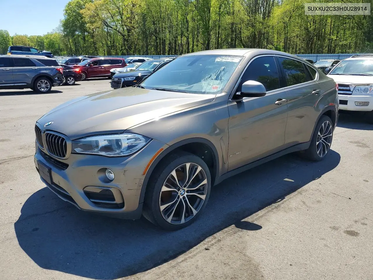 2017 BMW X6 xDrive35I VIN: 5UXKU2C33H0U28914 Lot: 51586356