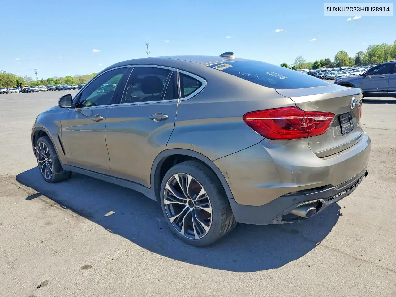 2017 BMW X6 xDrive35I VIN: 5UXKU2C33H0U28914 Lot: 51586356