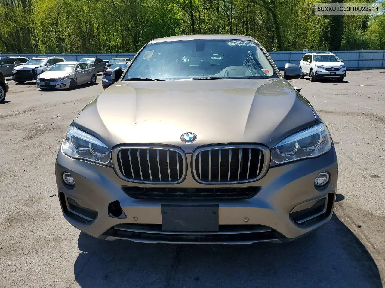 2017 BMW X6 xDrive35I VIN: 5UXKU2C33H0U28914 Lot: 51586356