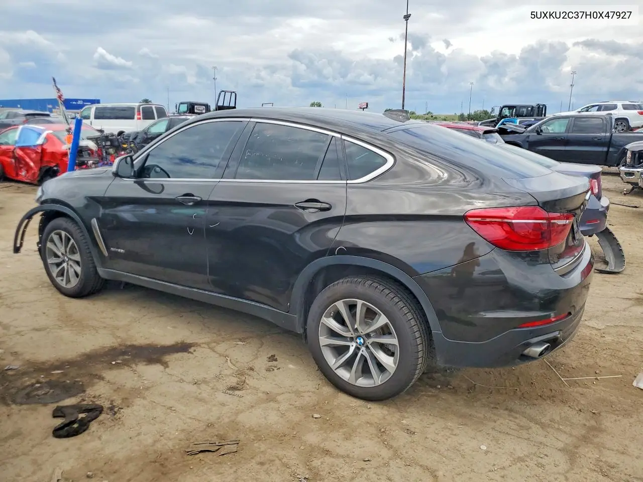 2017 BMW X6 xDrive35I VIN: 5UXKU2C37H0X47927 Lot: 54865716