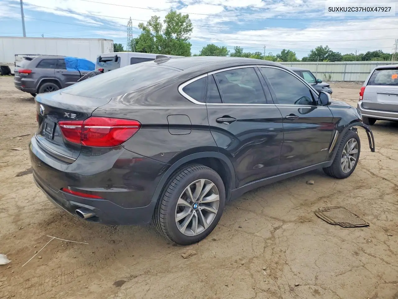 2017 BMW X6 xDrive35I VIN: 5UXKU2C37H0X47927 Lot: 54865716
