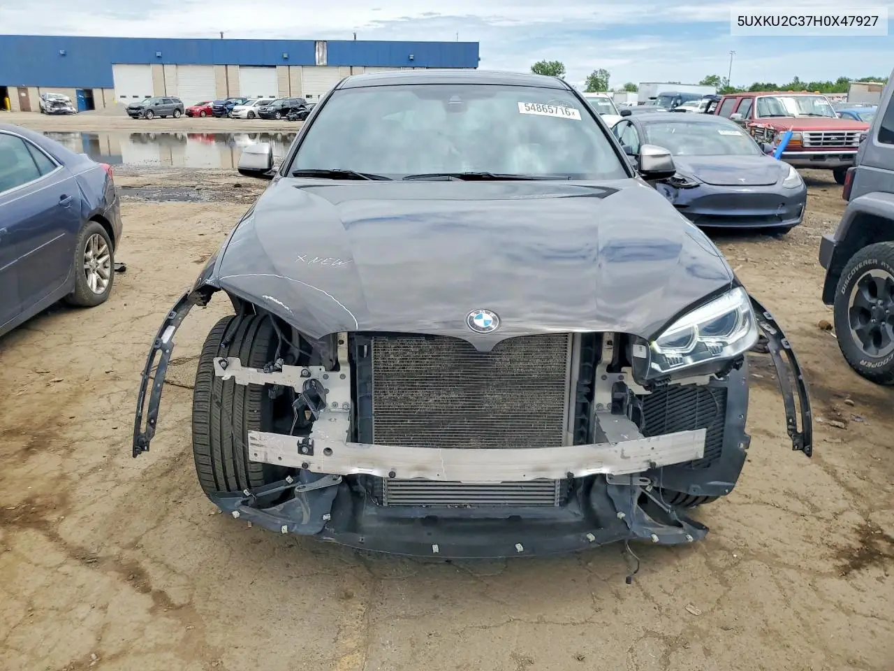 2017 BMW X6 xDrive35I VIN: 5UXKU2C37H0X47927 Lot: 54865716