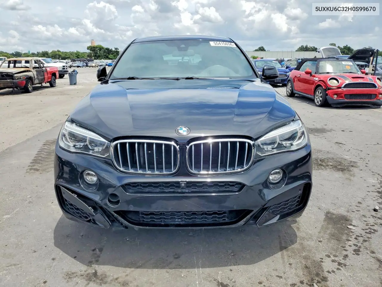 2017 BMW X6 xDrive50I VIN: 5UXKU6C32H0S99670 Lot: 55415656