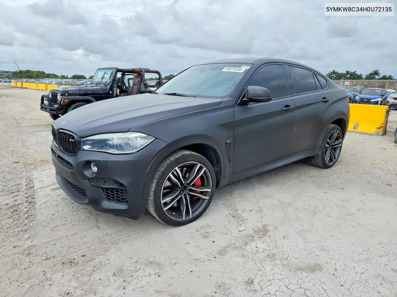 2017 BMW X6 M VIN: 5YMKW8C34H0U72135 Lot: 56828596