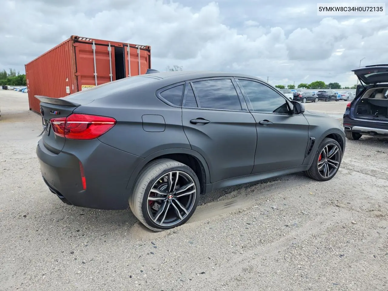2017 BMW X6 M VIN: 5YMKW8C34H0U72135 Lot: 56828596