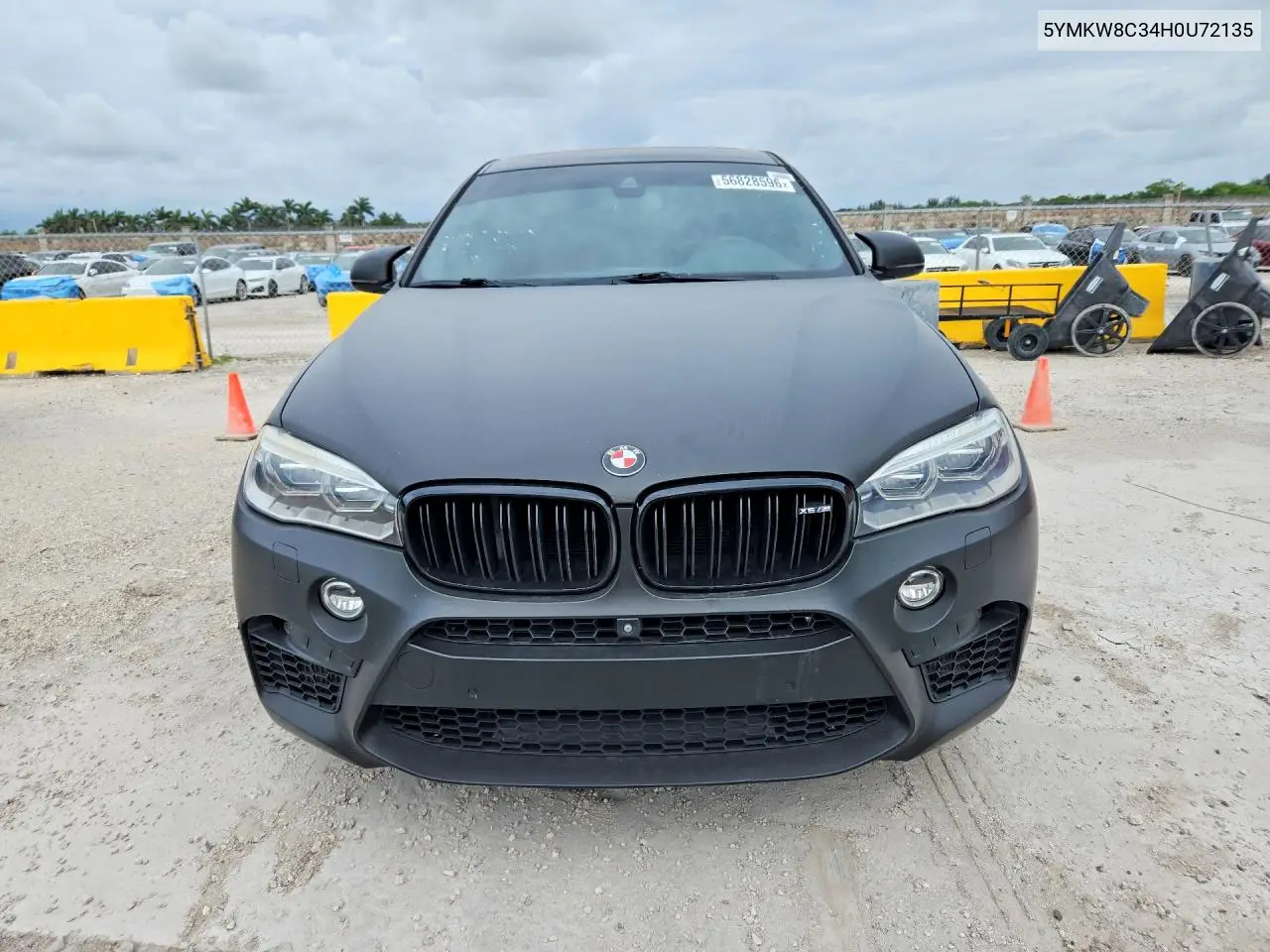 2017 BMW X6 M VIN: 5YMKW8C34H0U72135 Lot: 56828596
