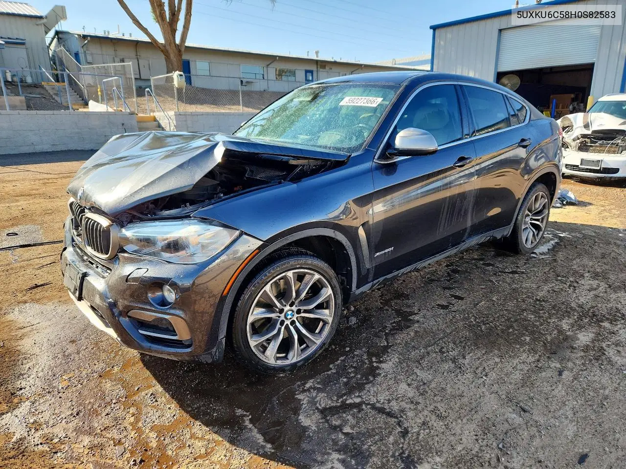 2017 BMW X6 xDrive50I VIN: 5UXKU6C58H0S82583 Lot: 59227366