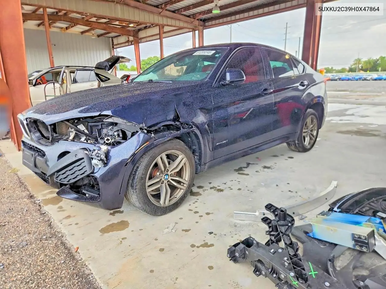 2017 BMW X6 xDrive35I VIN: 5UXKU2C39H0X47864 Lot: 61299246