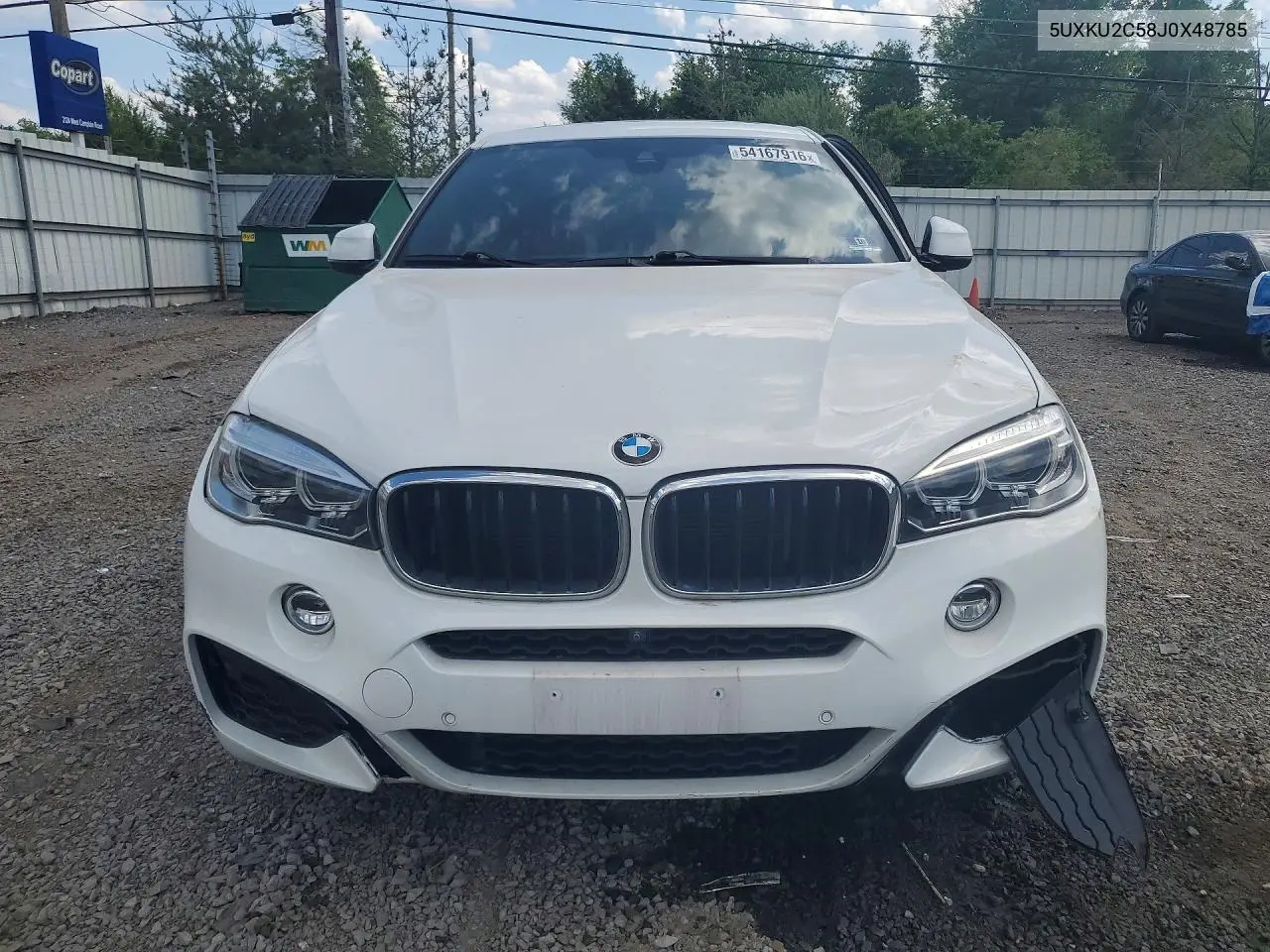 2018 BMW X6 xDrive35I VIN: 5UXKU2C58J0X48785 Lot: 54167916