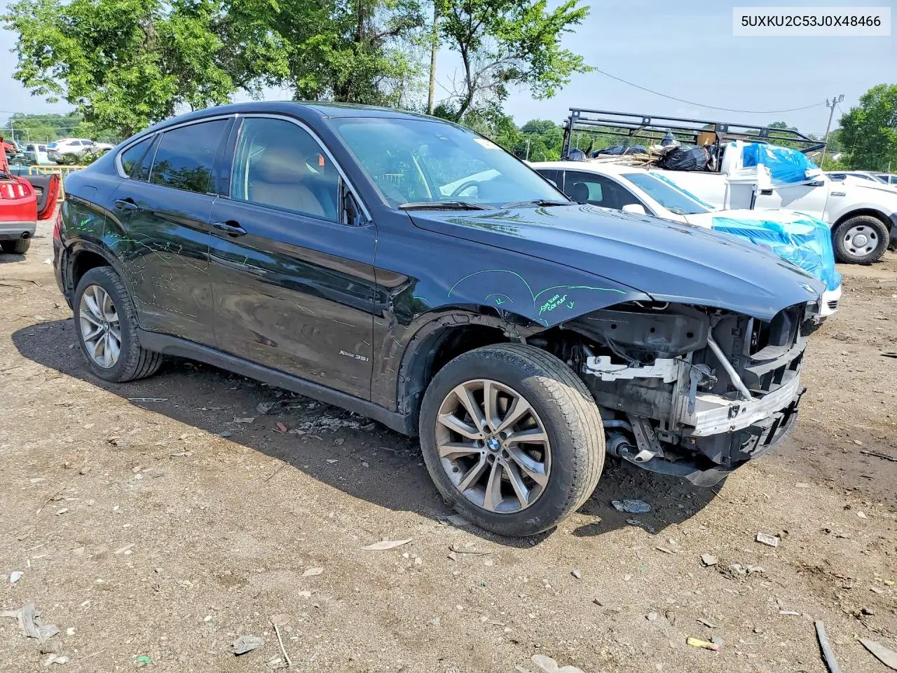 2018 BMW X6 xDrive35I VIN: 5UXKU2C53J0X48466 Lot: 56485276