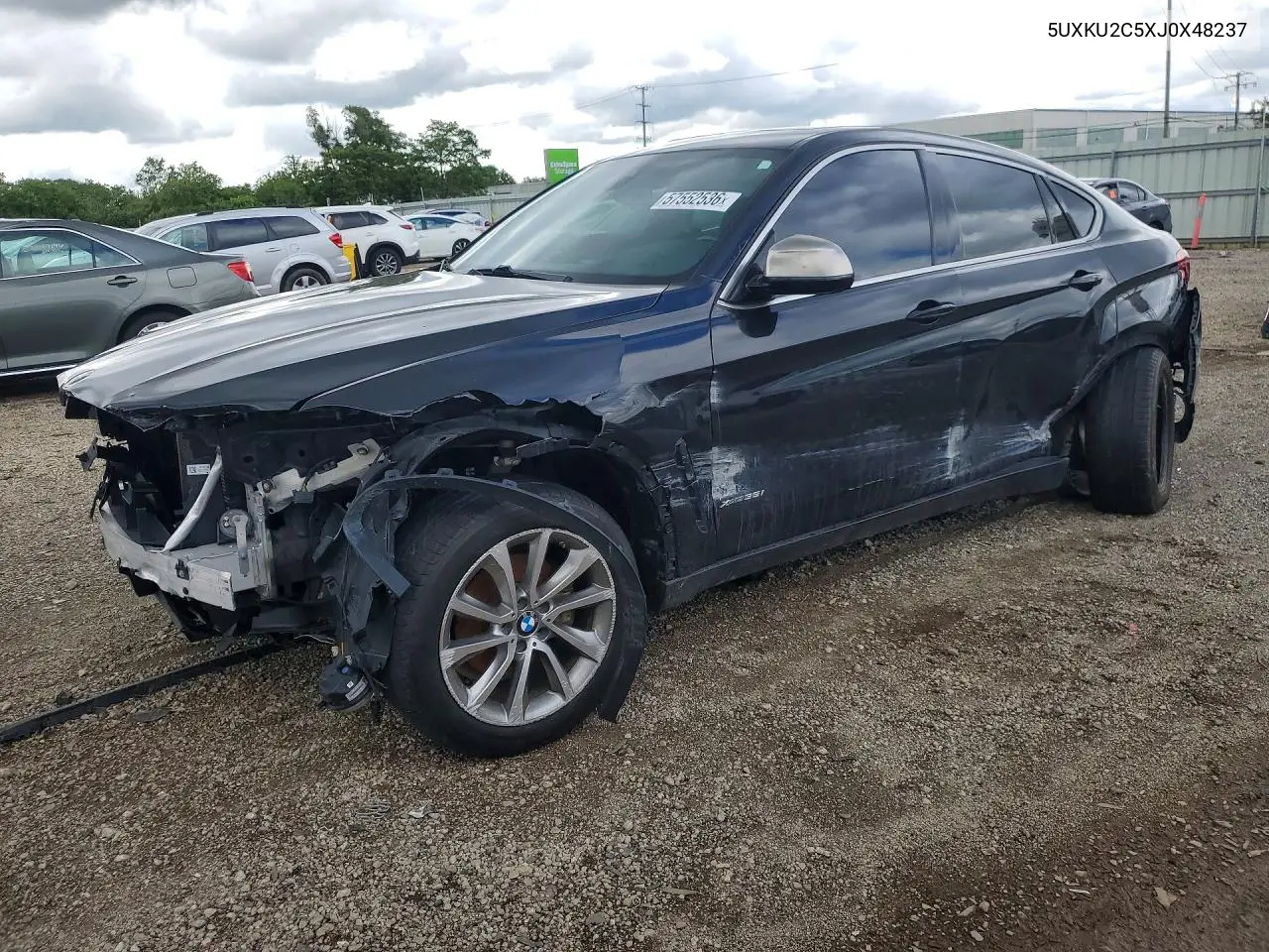 2018 BMW X6 xDrive35I VIN: 5UXKU2C5XJ0X48237 Lot: 57552536