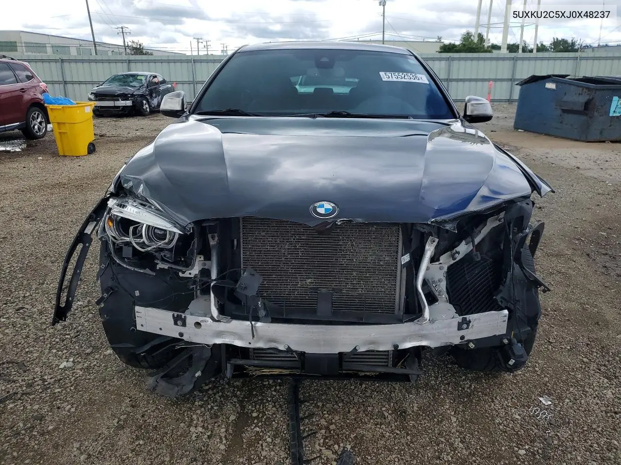 2018 BMW X6 xDrive35I VIN: 5UXKU2C5XJ0X48237 Lot: 57552536