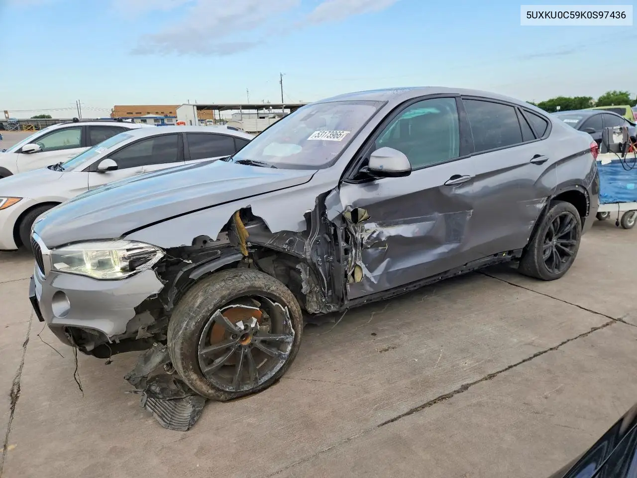 2019 BMW X6 Sdrive35I VIN: 5UXKU0C59K0S97436 Lot: 53173966