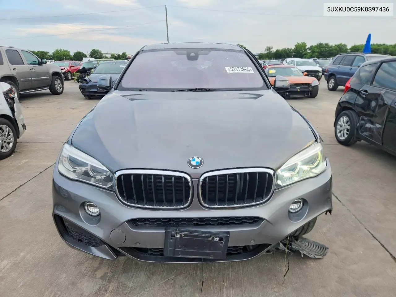 2019 BMW X6 Sdrive35I VIN: 5UXKU0C59K0S97436 Lot: 53173966
