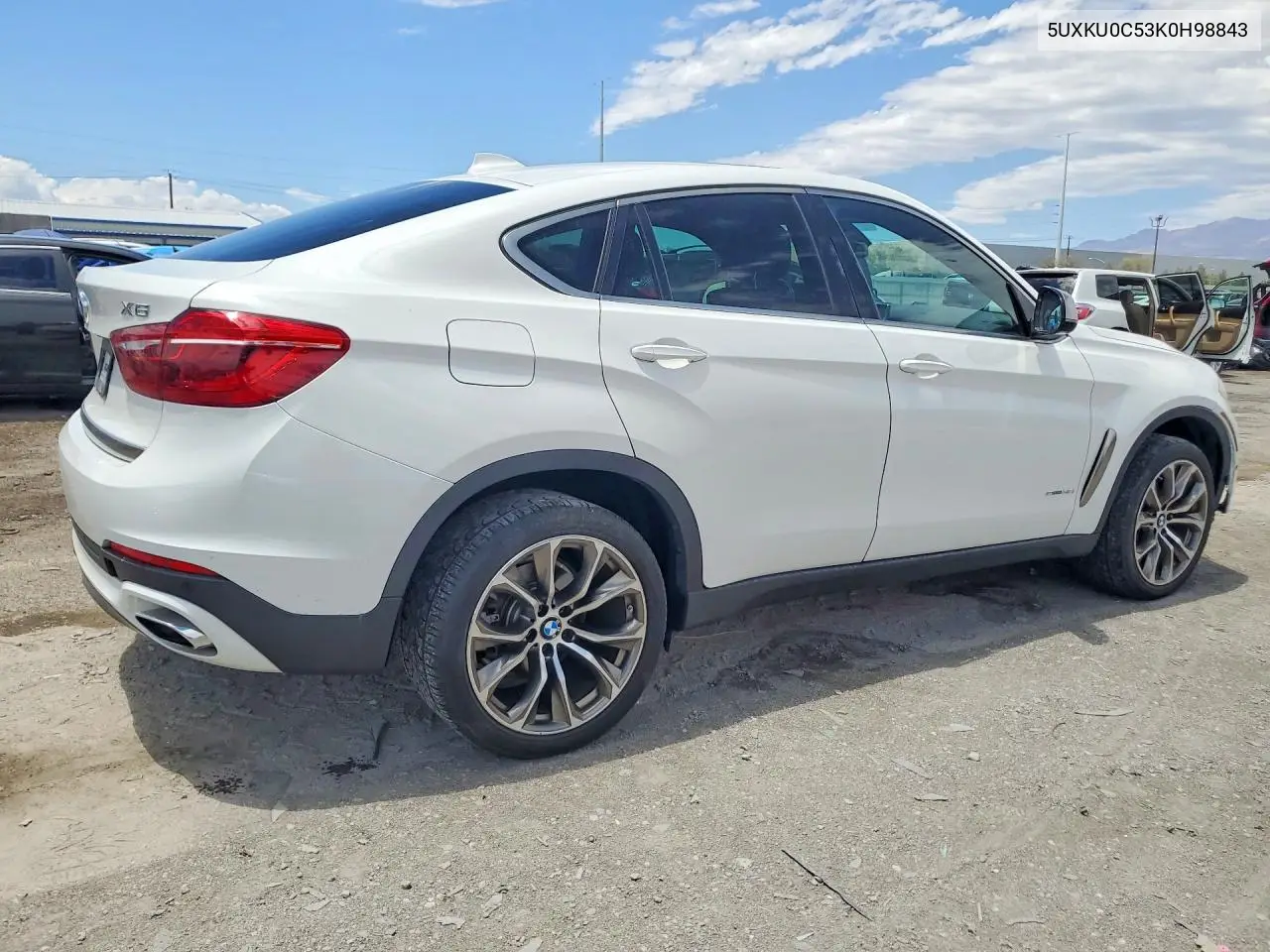 2019 BMW X6 Sdrive35I VIN: 5UXKU0C53K0H98843 Lot: 58573966