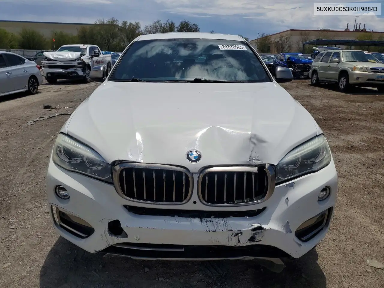 2019 BMW X6 Sdrive35I VIN: 5UXKU0C53K0H98843 Lot: 58573966