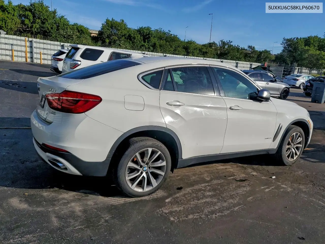 2019 BMW X6 50I xDrive Xline VIN: 5UXKU6C58KLP60670 Lot: 96205445