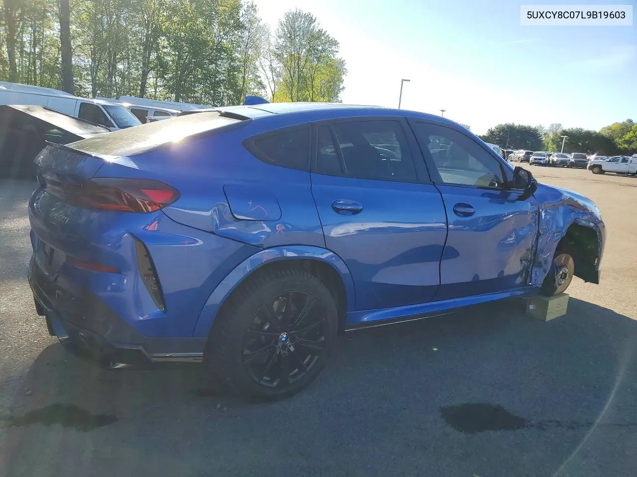2020 BMW X6 M50I VIN: 5UXCY8C07L9B19603 Lot: 53077436