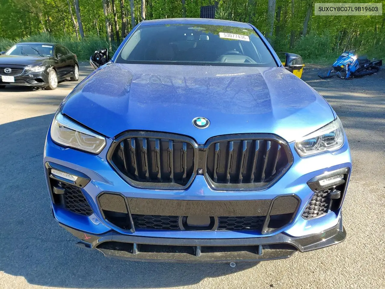 2020 BMW X6 M50I VIN: 5UXCY8C07L9B19603 Lot: 53077436