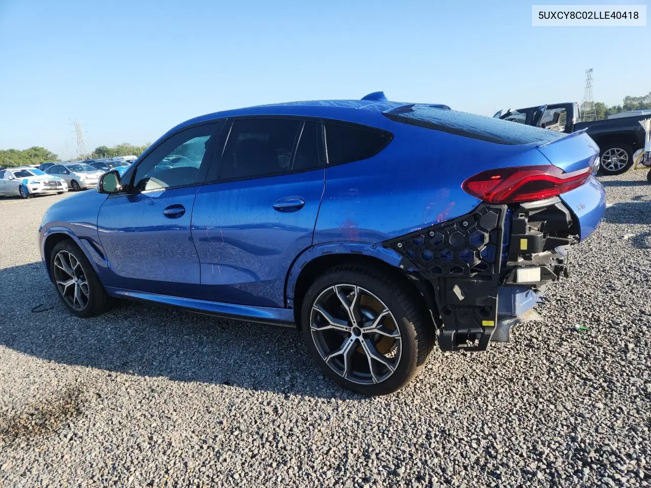 2020 BMW X6 M50I VIN: 5UXCY8C02LLE40418 Lot: 53891706