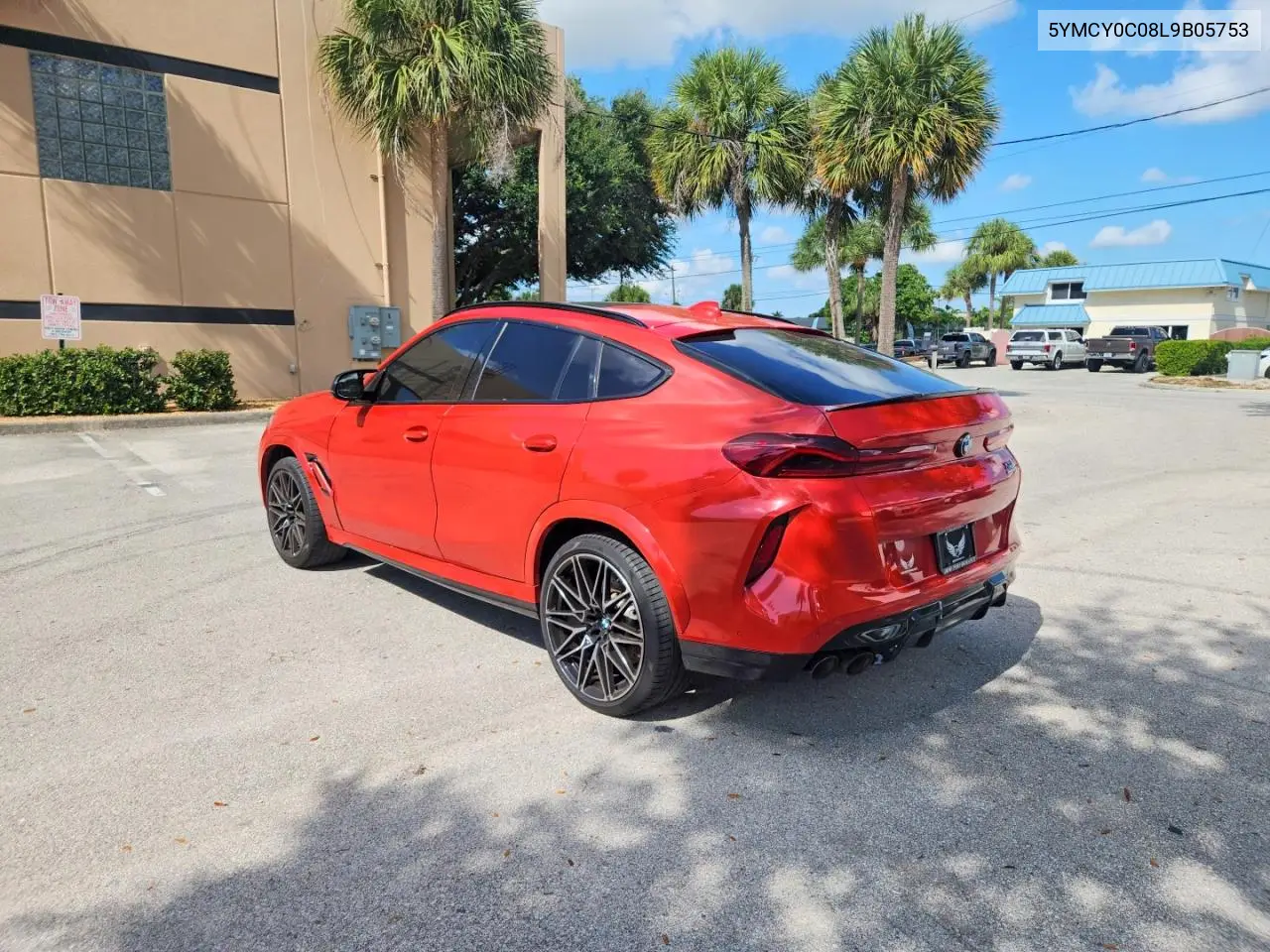 2020 BMW X6 M VIN: 5YMCY0C08L9B05753 Lot: 59602946
