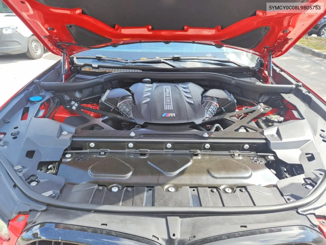 2020 BMW X6 M VIN: 5YMCY0C08L9B05753 Lot: 59602946
