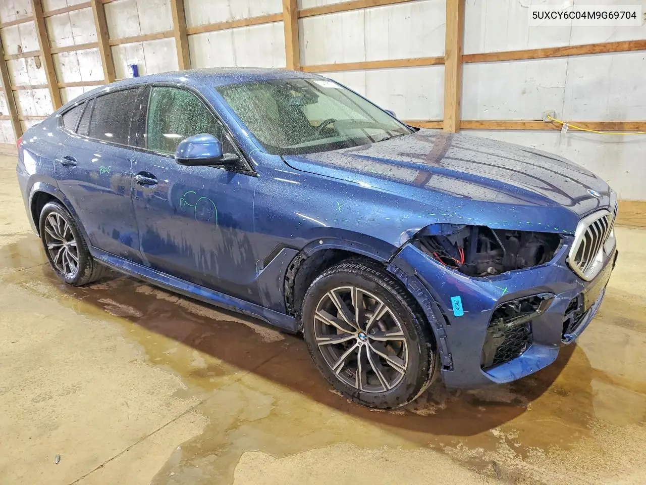 2021 BMW X6 xDrive40I VIN: 5UXCY6C04M9G69704 Lot: 54078226