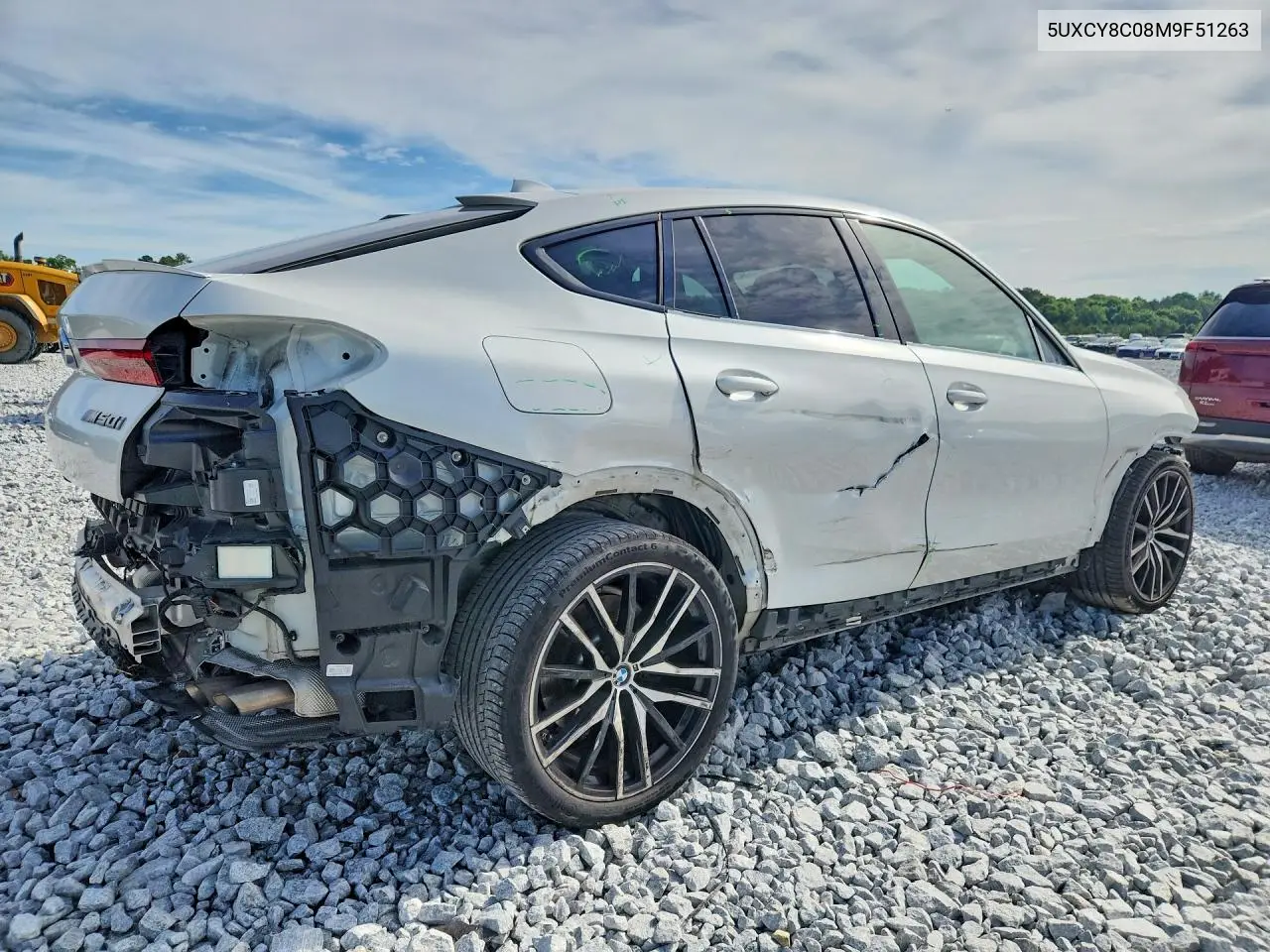 2021 BMW X6 M50I VIN: 5UXCY8C08M9F51263 Lot: 54783686