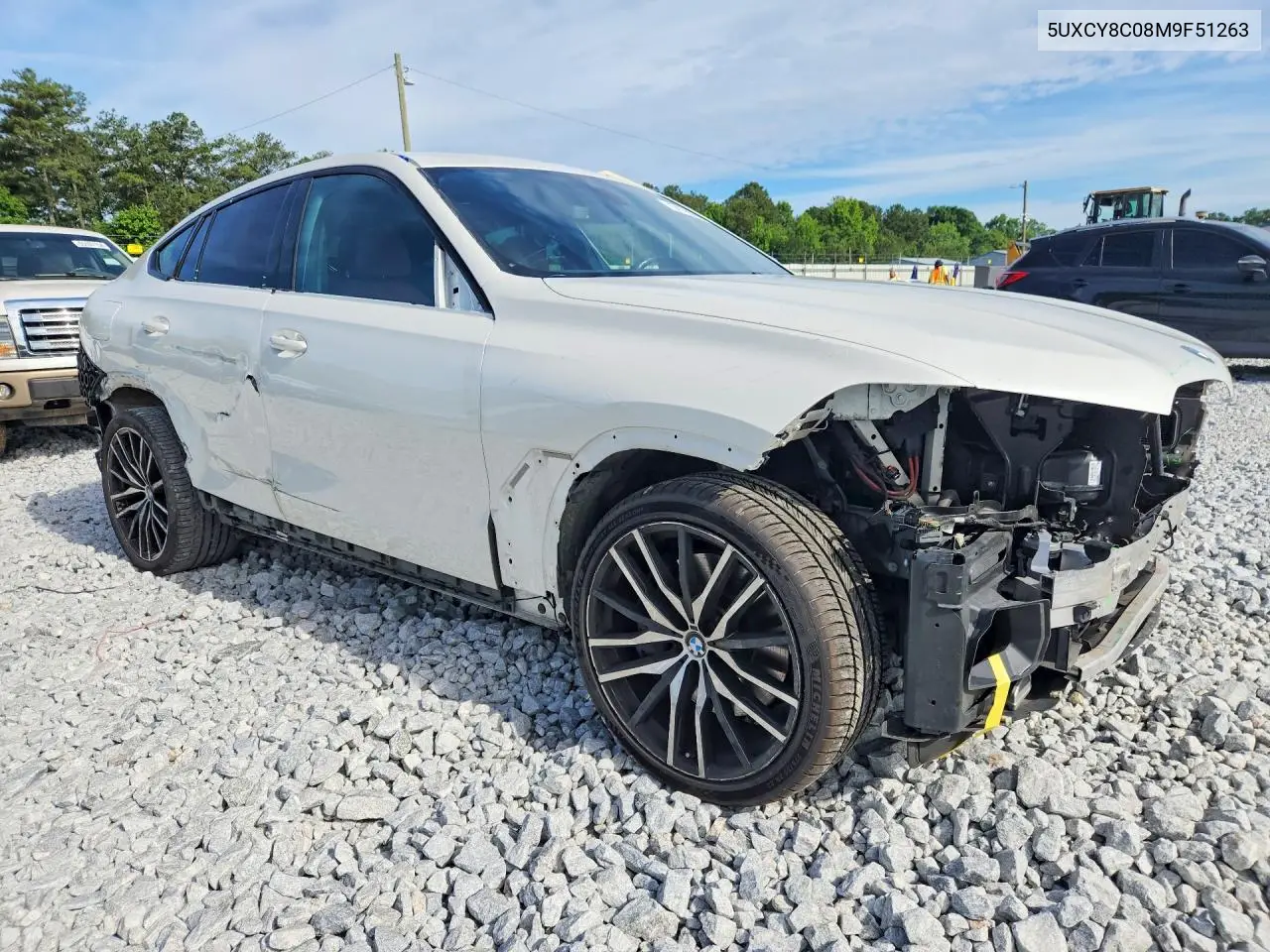 2021 BMW X6 M50I VIN: 5UXCY8C08M9F51263 Lot: 54783686