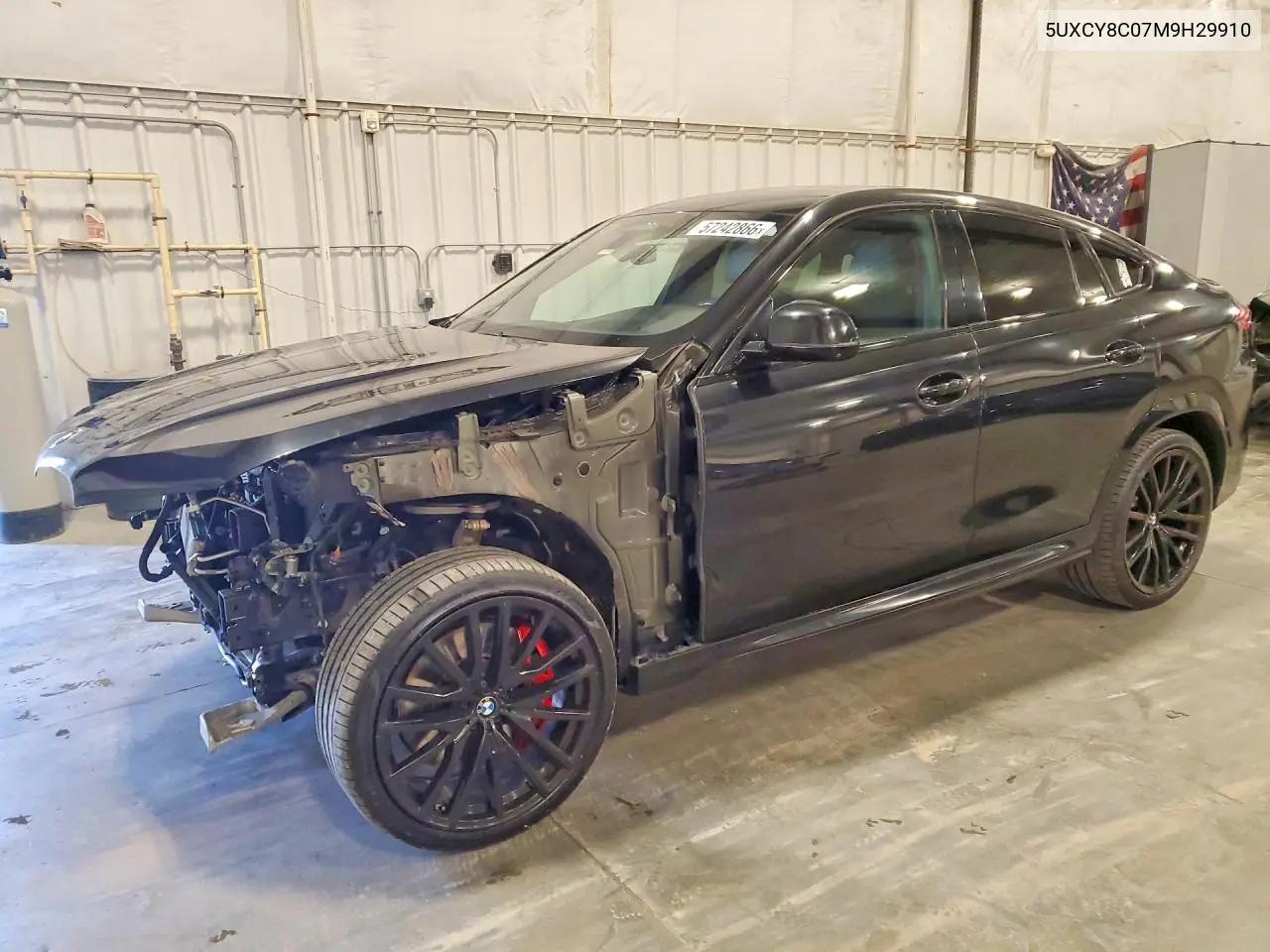 2021 BMW X6 M50I VIN: 5UXCY8C07M9H29910 Lot: 57242866