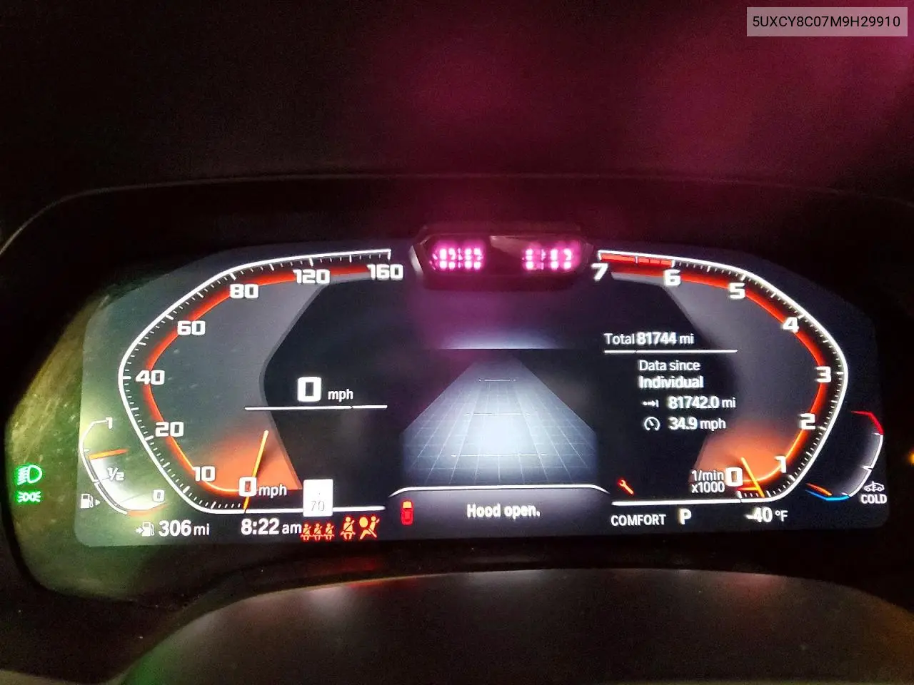 2021 BMW X6 M50I VIN: 5UXCY8C07M9H29910 Lot: 57242866