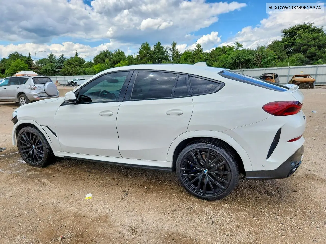 2021 BMW X6 xDrive40I VIN: 5UXCY6C0XM9E28374 Lot: 58526486