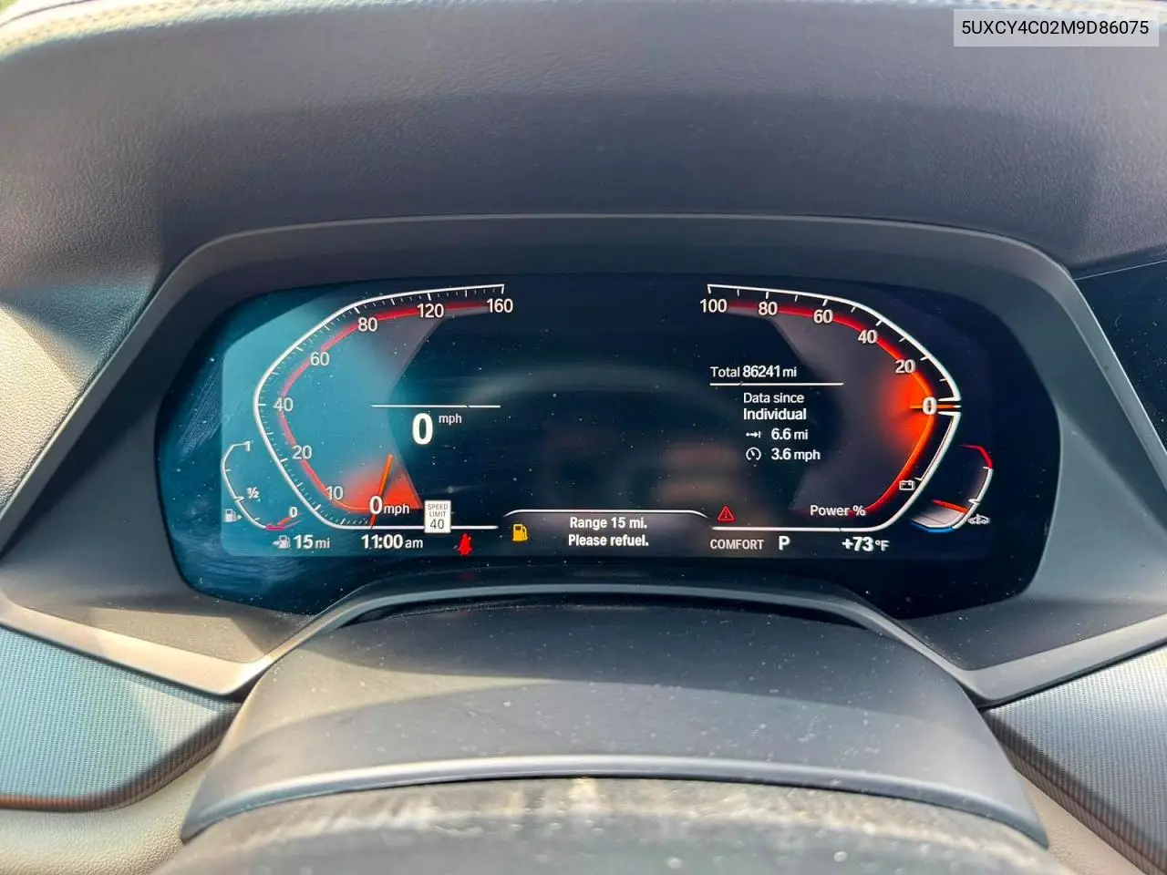 2021 BMW X6 Sdrive40I VIN: 5UXCY4C02M9D86075 Lot: 60154596